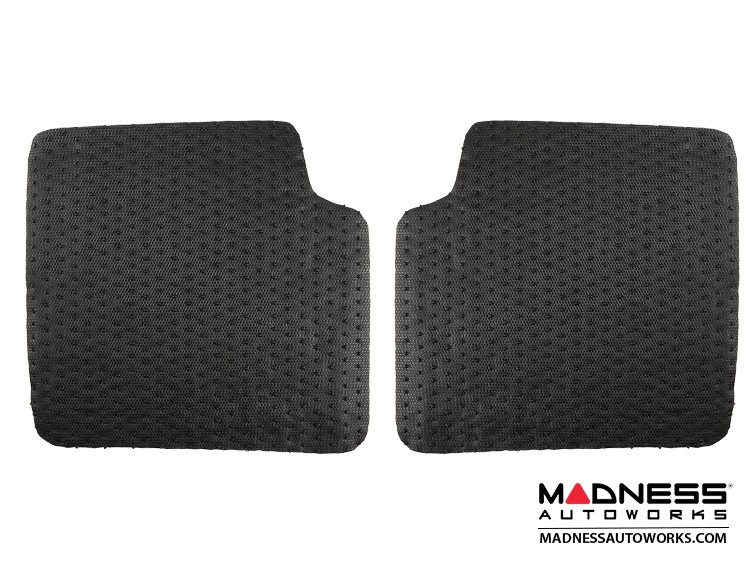 FIAT 500 All Weather Floor Mats All Weather Rubber Coiled PVC